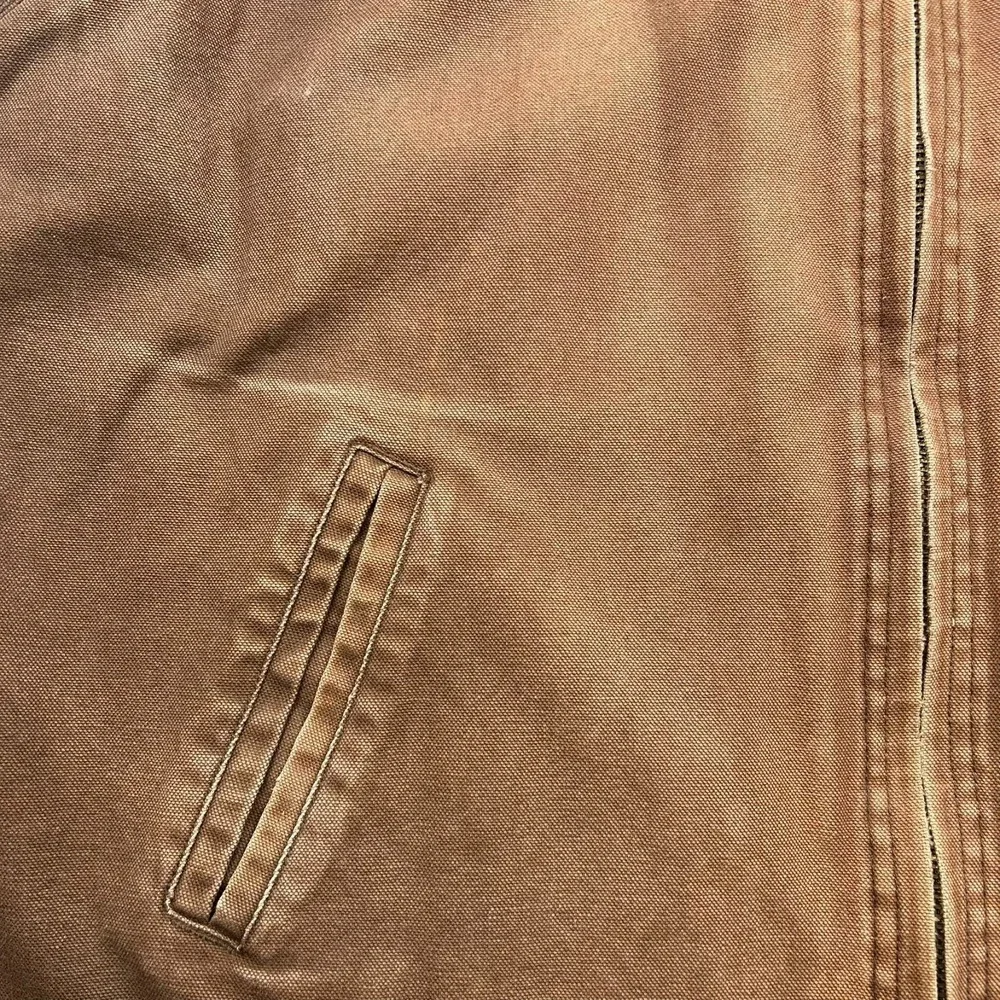 CE Schmidt Full Zip Sherpa Lined Canvas Vest Mens 3XL Brown Outdoor Workwear - Picture 15 of 16